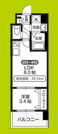 LIVIAZ OSAKA CAMELLIAの物件間取画像